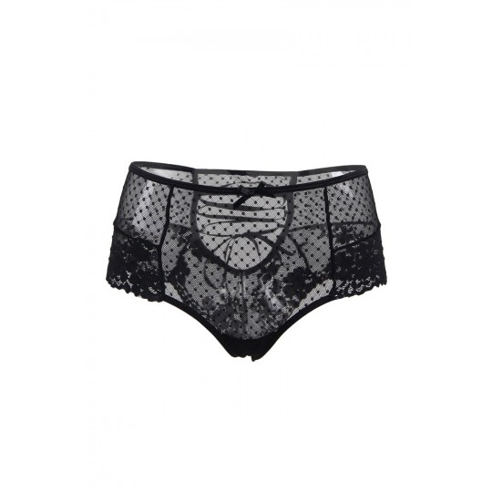 Tanga sexy noir à laçage 2